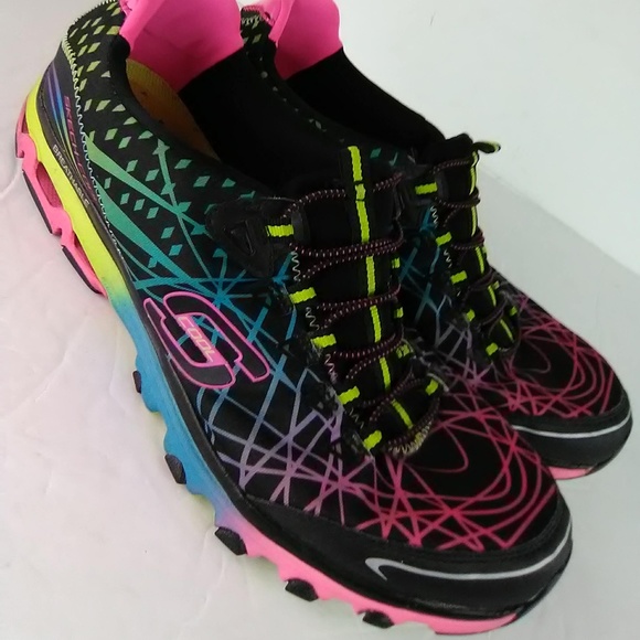 black rainbow skechers